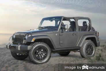 Insurance rates Jeep Wrangler in Fresno