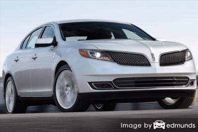 Insurance rates Lincoln MKS in Fresno