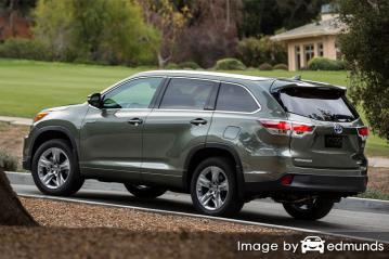 Insurance rates Toyota Highlander Hybrid in Fresno