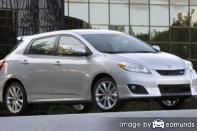 Insurance rates Toyota Matrix in Fresno