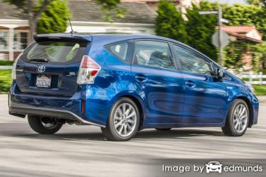 Insurance rates Toyota Prius V in Fresno