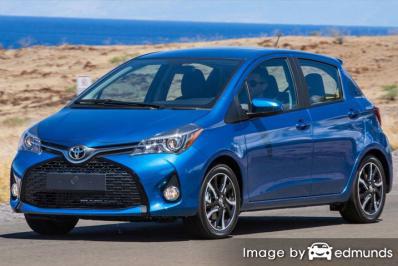 Insurance rates Toyota Yaris in Fresno